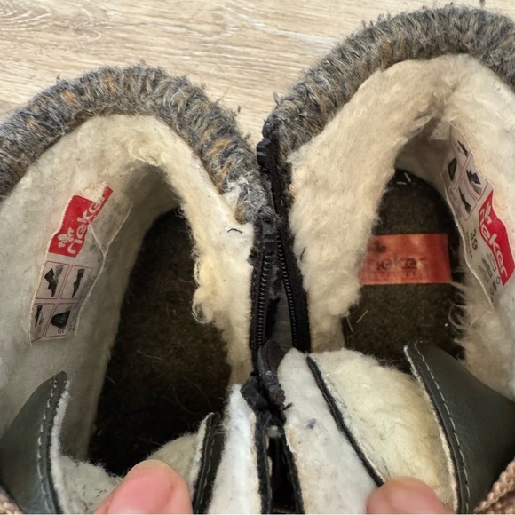 Rieker Cordula 30 Ankle Boots Forest Green Size 39 US 8 - Picture 9 of 10